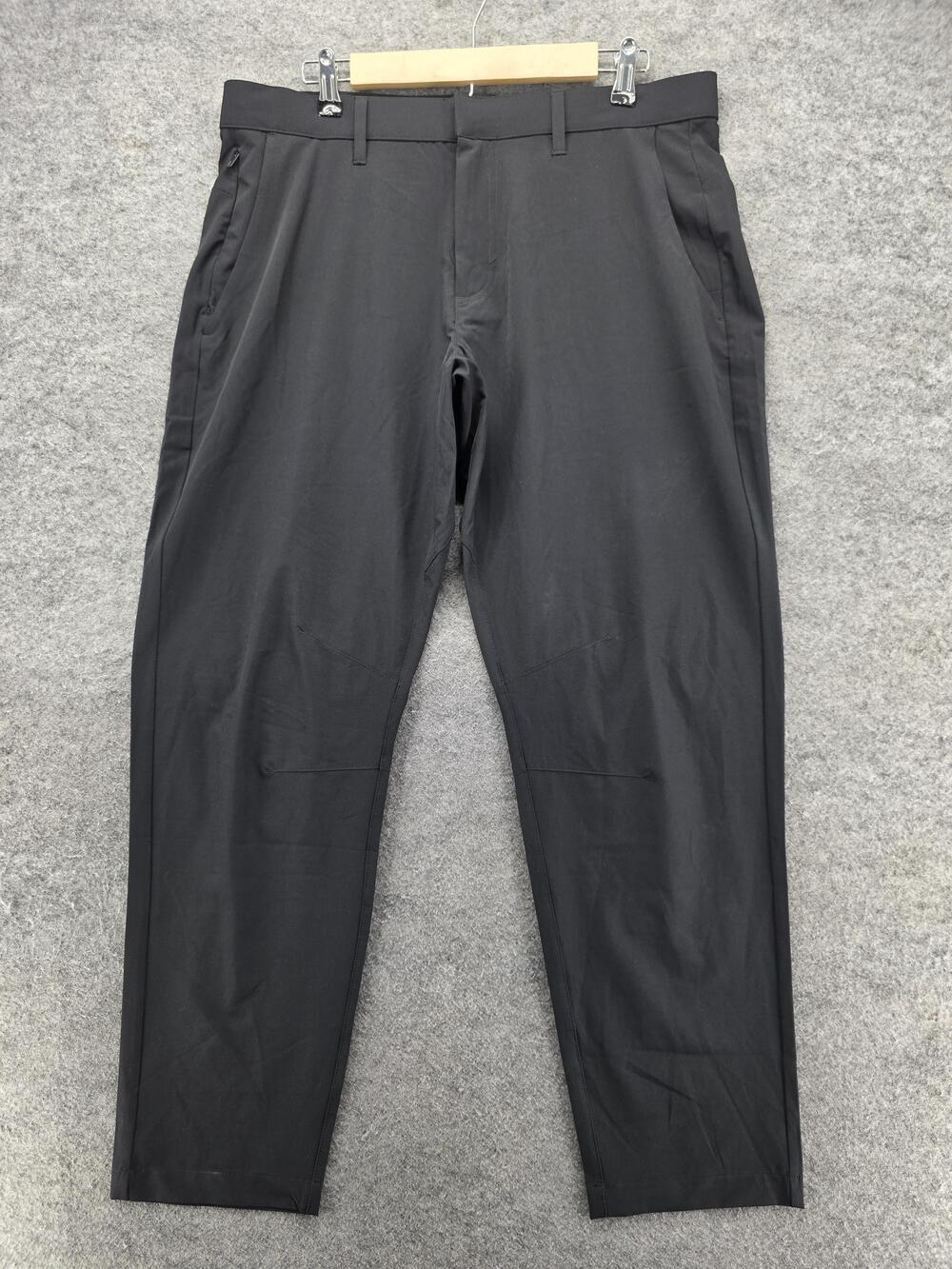 Fabletics Pants Mens 35x32 Black Dress Pants Classic Fit Microfiber Stretch